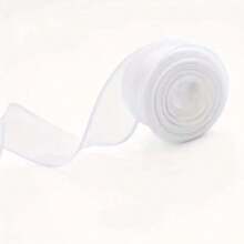 Cinta de gasa transparente - Elegante cinta de satén de organza apta para embalaje de regalos, decoración de pasteles, ramos, manualidades de boda y proyectos DIY - Múltiples colores a elegir, decoración navideña | Cinta de textura fluida | Cinta de organza