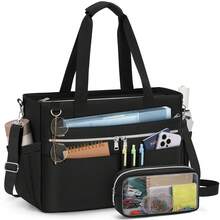 NEWHEY Teacher Tote Bag For Women 15.6 Inch Laptop Briefcase With Clutch Bag, Nurse Bags Professional Work Handbag For Office College Nursing, Large Utility Tote Messenger Shoulder Bag, Best Teacher Day Gift For Women - Multicolor - View 2