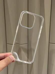 Klassische transparente Schutzhülle in einfarbig, stoßfest für XR/7/8, 16/11/16pro/16plus/16promax/16e/15Promax/13/14/12/XS/XR/7G/8P, 13/14 weiches Gehäuse P12 kratzfest XS mit welligem Rand, lackiert, neue Farbe bemalt TPU Soft Handy Case