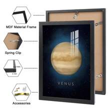 HALFLEMART 1 pieza Póster de lienzo con galaxia espacial, para decoración de sala de estar y dormitorio