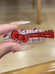 Sanrio Hello Kitty Cartoon Seamless Hairpins. These Are Sweet And Lovely Hairpins For Stray Hairs And Bangs On The Sides. They Are Portable, Versatile, And Suitable For Daily Use As Hair Accessories. They Are Small In Size And Won't Damage The Hair, Making Them Suitable For All Hair Types.,Hair Accessories,Hair Accessories Women, Hair Accessory, Hair Accessories, Hair Tools, Curly Hair Accessories, Women,Hair Stuff,Fall,Hair Accessories,Hair Tools,Hair Stuff,Stuff,Beauty Accessories,Gifts,Travel,Gifts For Women,Hair Stuff,Stocking Stuffers