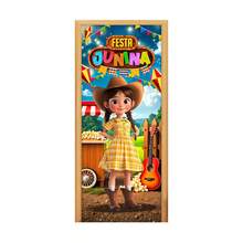Felicita Decorative Door Cover 3D Sublimated Fabric Party 0.85x2.10 Junino - CP-387 - View 2