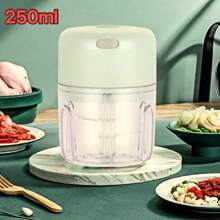 1 Pc, Garlic Mincer, Kitchen Grinder, Mini Chopper, Blender, 3.38/8.45/3.38+8.45oz, Cordless Electric Garlic Mincer, Simple Design, Mini Portable Kitchen Garlic Press, USB Rechargeable Garlic Mincer, Food Processor, Home, Kitchen Items, Camping, Travel Essentials, Christmas, Halloween, Holiday Essentials, Home Essentials, Household Items, Benifit Storage And Organize, Kitchen Accessories, Household Items