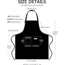 Salon Hairdressing Canvas Kitchen Aprons For Woman Men Chef Work Apron For Grill Restaurant Bar Shop Cafes Beauty Nails Studios Uniform,Back To School,Travel Holiday Essentials,Hair Accessories For Women - Multicolor - View 7