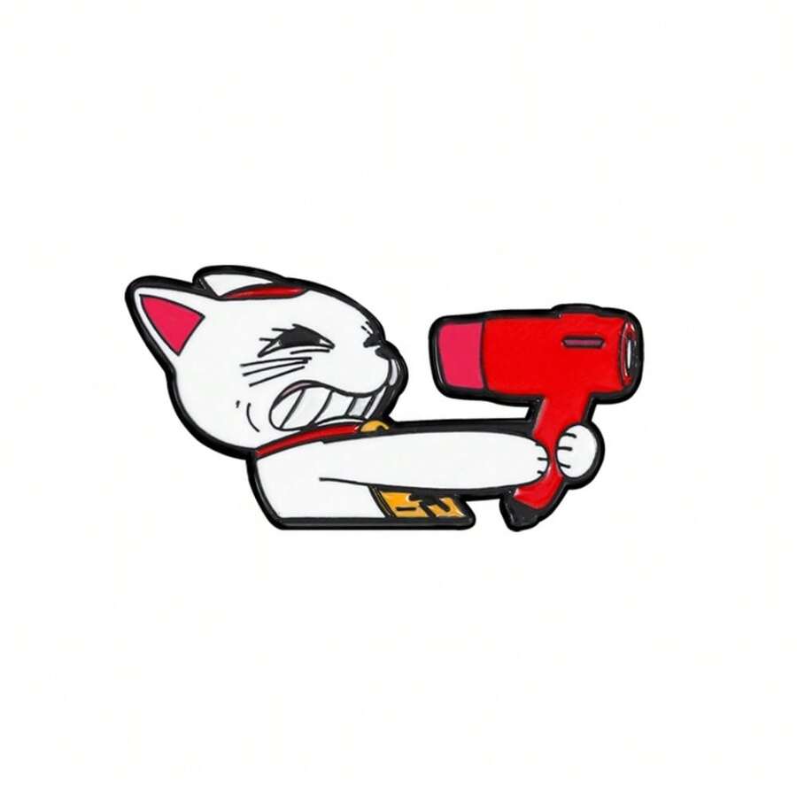 动漫猫珐琅胸针时尚装饰胸针饰品翻领包徽章珠宝礼品 2025 新款学校 Kpop 背包教师用品包饰可爱办公配件衬衫夹克圣诞节万圣节秋冬配饰，适合青少年、青年、男士、休闲、户外、运动、度假、毕业礼物、生日、日常穿着衣服别针有趣的教师礼物