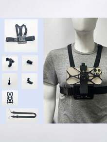 1pc Universal Phone Chest Strap Holder, Suitable For First-Person Perspective Shooting, Outdoor Smartphone POV Video Shooting, Phone Clip, Phone Chest Strap Holder - Multicolor - View 8