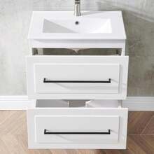 24 Inch Bathroom Vanity With Sink, White Modern Small Bathroom Cabinet Set, Large Bath Sink Vanity Combo Set Bathromm Vanities 2 - 1 - View 7