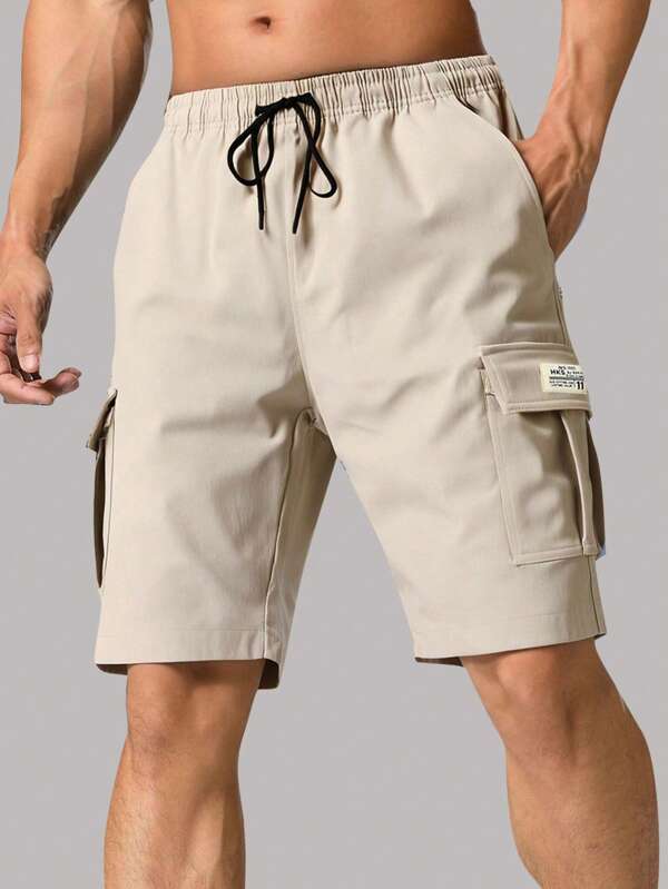 Pantalones cortos tipo cargo casuales y ligeros para hombre, pantalones cortos Bermuda de verano para deportes al aire libre, pantalones de playa