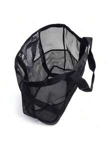 A Women's Summer Beach Tote Bag -- A Mother's Day Gift. It Is A Versatile Mesh Shoulder Bag That Can Also Be Worn Crossbody. It Comes With A Polyester Lining And Is Perfect For Travel And Outdoor Activities. It Can Be Used As A Toiletries Bag For Beach Summer Vacations And To Organize Bathroom Toiletries. It Is Also A Must-Have For Holidays, Study Supplies, Travel Essentials, And Items For Women's Dormitories., Beach Accessories, Pool Float