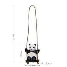 1pc Creative Panda On Swing Branch Figurine, Ornamental Decor, Gift, Fridge Magnet Room Decor Bedroom Decor Home Decor Wall Decor