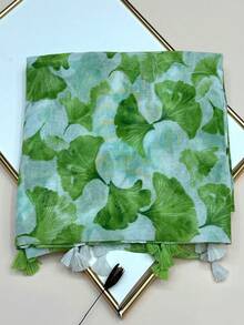 1pc Women's Simple Printed Scarf, New Autumn/Winter Warm Neck Wrap, Versatile Shawl, Fashionable Sun Protection Shawl - Multicolor - View 8