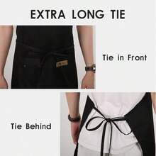 Salon Hairdressing Canvas Kitchen Aprons For Woman Men Chef Work Apron For Grill Restaurant Bar Shop Cafes Beauty Nails Studios Uniform,Back To School,Travel Holiday Essentials,Hair Accessories For Women - Multicolor - View 4