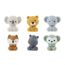 Zabawki do kąpieli, składana pływająca łódka do kąpieli dla niemowląt, zestaw kukiełek na palce, zwierzątka do zabawy w wodzie