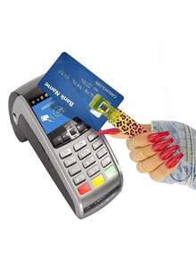 1 件亚克力卡片收集器、信用卡拔卡器、银行卡夹、非接触式 ATM 卡夹、卡片提取器、钥匙扣，适合留长指甲的 ATM 女士，是送给女朋友的理想礼物