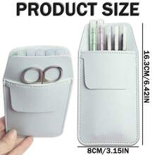 Multi-Layer Doctor And Nurse Stationery Box -1 To 2 Interlayer PU Leather Storage Boxes, Suitable For Medical Tools, Makeup Brushes And Art Supplies. Fixed Pocket And Pen Holder (Lightweight Chest Pocket Design