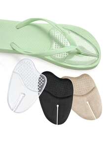 1 Paio di infradito unisex in silicone trasparente con suola interna con perline massaggianti antiscivolo, sandali/infradito con cuscinetto regolabile, ammortizzazione degli urti, ritagliabili