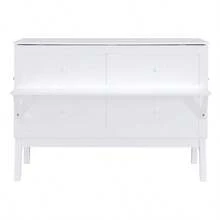 Queen Size Murphy Bed With USB Port And Removable Shelves On Each Side,White-8139 - Multicolor - View 7