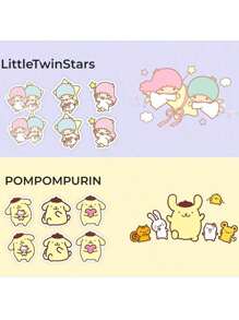 Sanrio 1pc 36PCS Characters Mosquito Repellent Stickers Set (7 Styles) - Cute Hello Kitty Kuromi Aesthetic Patches For Summer Festivals, Christmas Halloween Party Supplies, Outdoor Music Events, Travel Gear & Tech Accessories - Natural Citronella Anti-Bug Decals