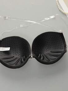 3 件女士纯色胸罩，有肩带和无肩带胸罩，罩杯不支持 - 彩色 - 查看 9