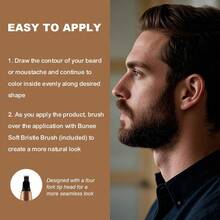 2支装男士胡须填充笔，防水防汗，持久防晕染，打造逼真胡茬造型，美发工具，美发用品，旅行必备，旅行，理发师，发型师，理发配件，情人节，美发用品，发型师，理发店，沙龙，度假必备，美发产品，理发店，情人节礼物，女士旅行必备，发型师工具 - 彩色 - 查看 10