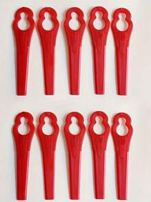 10/30/100pcs Lawn Mower Replacement Blade, Plastic Gourd Shaped Blades For Patio Lawn Garden Lawn Mower, Garden Lawn Trimmer Mower Accessories Tools