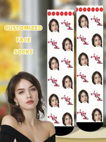 1 par de calcetines personalizados con rostro, Calcetines personalizados para el Día de las Enfermeras, Calcetines impresos personalizados, Calcetines divertidos con rostro personalizado, Calcetines con foto personalizada, Pon cualquier rostro en los calcetines, Regalo de aniversario, Regalo de San Valentín, Regalo de cumpleaños, Regalo de boda, Regalo del Día de la Madre, Regalo del Día del Padre, Regalo para el mejor amigo
