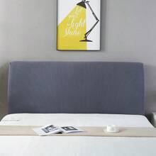 1pc Solid Color Plaid Corduroy Headboard Cover,Kitchen Decor,Household Items - Multicolor - View 4