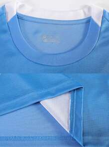 Tricou de fotbal personalizat Manchester City, 2 buc., set sport pentru bărbați, potrivit pentru fotbal, badminton, baschet, ciclism, purtare zilnică