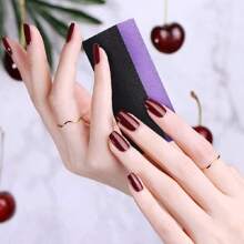 20/10 piezas Limas de uñas de esponja de alta elasticidad, endurecedor de uñas, bloques de lija negra, núcleo morado impermeable, lija gruesa, bloques de pulido de uñas de tofu, tablas de pulido de uñas