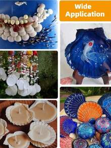 5/10 sztuk dużych naturalnych muszli przegrzebków nadaje się do rzemiosła DIY malowanie tworzenia biżuterii, rekwizyty do dekoracji domu, dekoracje ślubne prezenty rozmiar: 7-8 cm/2,75-3,15 cala
