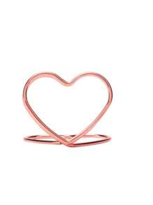 40pcs Heart Shape Metal Gold Table Number Seat Card Holder, Photo Holder Stand Wedding Table Number Name Card Holder Suitable For Wedding Valentine's Day Birthday Party Table Sign Decoration