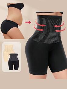 Large Size High Waisted Compression And Shaping Pants With No Trace. Postpartum Compression And Waist Cinching, Waist Lifting, Breathable Underwear For Women - Multicolor - View 2