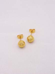 Boucles d'oreilles dorées plaquées or de Dubaï, petits anneaux, bijoux, boucles d'oreilles, piercings, cadeaux de mariage africains pour femmes