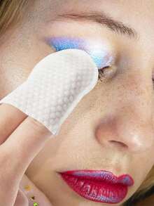 240片双面卸妆棉，加厚指尖卸妆棉，适用于面部和指甲 - 非常适合卸妆和指甲油 - 白色 - 查看 5