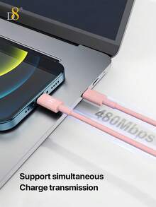 D8 2 件装 USB-C 转 Lightning 充电线，MFi 认证充电线 TPE（1 米，3.3 英尺）USB 2.0 供电 Type C 充电线，PD 快速充电兼容 14 Pro/13 Mini/13/12/11 Pro MAX/XR/XS/8/7/Plus/6S/SE/iPad USB-C 转 Lightning 充电线快速充电线 USB-C 转 Lightning PD 充电器 - 彩色 - 查看 5