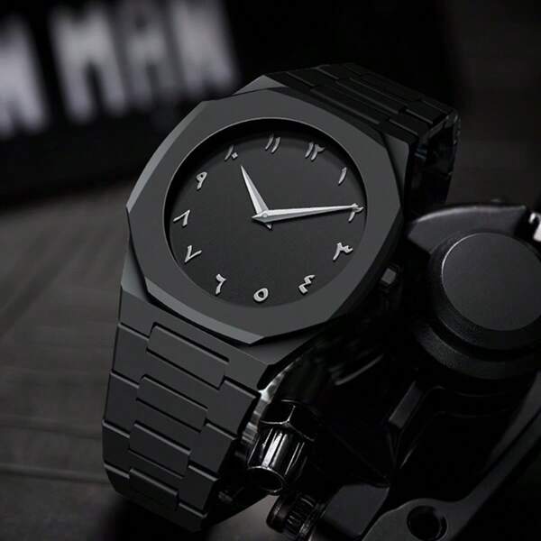 BaGoLee 1pc Men's Quartz Wrist Watch, Polycarbonate Material, Water-Resistant, Fashion Business Watch Suitable For All Occasions, Looks Great On Any Man