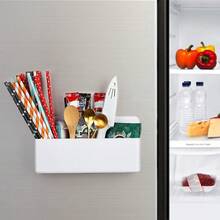 Magnetic Dry Erase Marker Holder, Magnetic Marker Holder For Whiteboard, Durable Magnetic Marker Holder Storage Organizer For Refrigerator, Locker And Other Magnetic Metal Surfaces - White - White - View 6