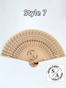 个性化婚礼手扇，订婚礼物，新娘礼物，派对回礼，伴郎礼物，感谢礼物，婚礼扇子回礼，个性化扇子派对回礼 - 彩色 - 查看 38