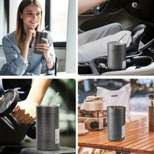 1 Edelstahl Kaffeebecher mit Strohhalm, 600ml vakuumisolierter Becher, auslaufsicherer Reisebecher, doppelwandige Konstruktion, spülmaschinenfest, geeignet für alle Arten von Getränken - perfekt für Thanksgiving, Halloween, Ostern, Kaffee jederzeit und überall, Kaffee Reisebecher