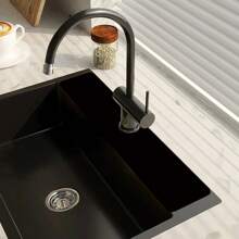 1pc Black Printed Absorbing Mat, Stone Print Quick Drying Mat, Bottom Drain Absorbing Drying Mat For Bathroom, Kitchen, Tap, Office, Commercial, Farm, Home Water Taps Decor Mat