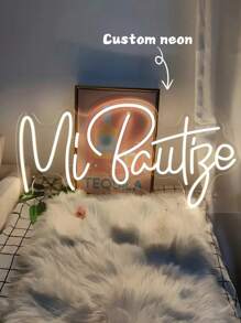Customized LED Neon Sign, Customized Text Neon Light Sign, Bedroom Neon Light Sign, Birthday Room Decor, Home Party Decoration, USB Powered