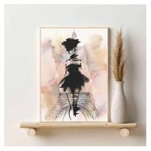 1pc Frameless Modern Fashion Women's Line Art Posters Minimalist Watercolor Fashion Wall Arts Nordic Style Living Room Bedroom Dormitory Study Bar Coffee Shop Office Room Wall Decoration Home Decoration