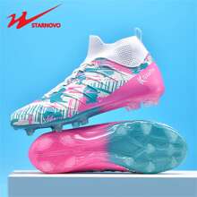 STARNOVO Zapatos de fútbol/soccer unisex de moda, con cuello elástico para comodidad, profesionales para entrenamiento y partidos