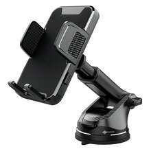 Adjustable Carbon Fiber Car Suction Cup Phone Holder - Stable, Non-Shake Grip, Fit For Various Mobile Phones And Cars, Extendable Arm For Secure Mounting, Phone Holder For Car