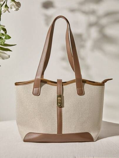 High Capacity Color Counter Tote College Class Shoulder Bag Winter Gifts