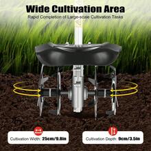 Rainaut 2 Stroke 42.7CC 1.25kw Handheld Mini Tiller Cultivator Garden Farm Grass Gas Rototiller For Scarifying Soil And Removing Weeds - Silver - View 4