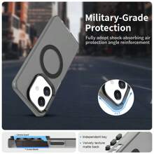 1pc Luxury, Classic, Minimalist, Retro, Patchwork Aesthetic Style Phone Case, Suitable As Birthday, Holiday Gift For Friends, Family, Couples, Yourself. Semi-Transparent, Anti-FingerRetro Print, Magnetic Charging, Compatible With Wireless Charging, Matte Texture, Dust-Proof, Waterproof