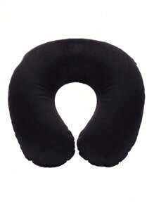 1pc Travel Pillow Neck Pillow Airplane Pillow Travel Car Home Office Travel Neck Flight Pillow Snap Button With Soft Cover, U Shaped Neck Pillow Portable Student Adult Pillow Pad, Supports Neck And Protects Cervical Vertebrae While Studying Or Riding In Car, Office Or Other Travel