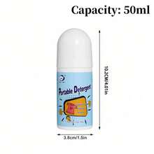 2件/3件50毫升去污剂便携式衣物滚珠，神奇强力清洁剂清洁笔衣物去污，免洗紧急快速清洁液体滚珠清洁剂衣物织物清洁工具 - 彩色 - 查看 12