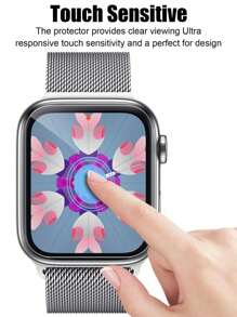 6pcs Hydrogel Screen Protector Film, Compatible With Apple Watch Series 10 (42mm), Series 10 (46mm), SE/8/7/6/5/4/3/2/1, TPU Transparent Film Gift For Birthday, Family, Friends Watch Screen Protector, Watch Cover, Watch Accessories Waterproof Shockproof Anti-Fall Anti-Fall Scratch Resistant Anti-Fingerprint Full Cover
